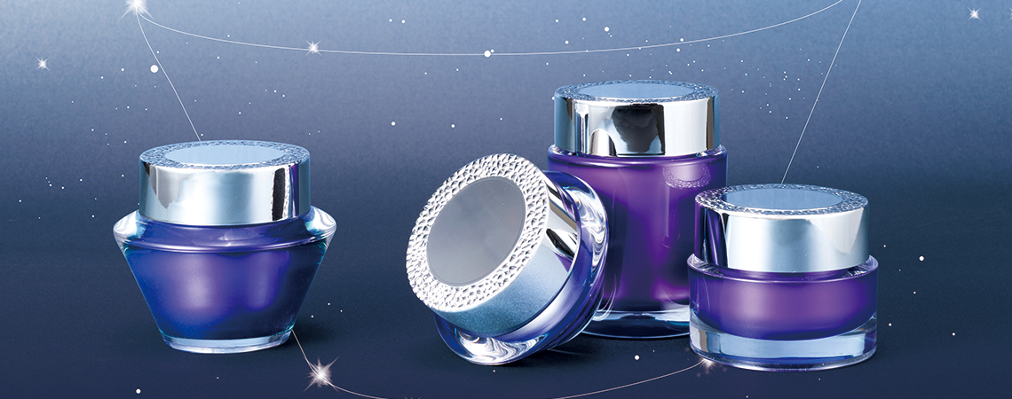 Envases de lujo para cosméticos y cuidado de la piel de forma redonda - Serie Sueño Estrellado - Colección de envases cosméticos acrílicos redondos - Sueño estrellado Envases de lujo para cosméticos y cuidado de la piel de forma redonda - Serie Sueño Estrellado - Colección de envases cosméticos acrílicos redondos - Sueño estrellado